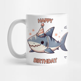 Kawaii Happy Birthday Baby Shark Party Mug